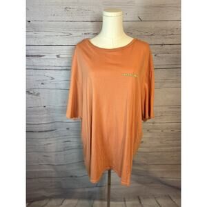 Patagonia Organic Cotton Graphic T-Shirt XXL Peach Orange Regular Fit Tee